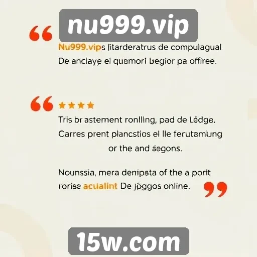 Avaliações de usuários sobre nu999.vip